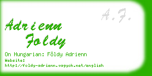 adrienn foldy business card